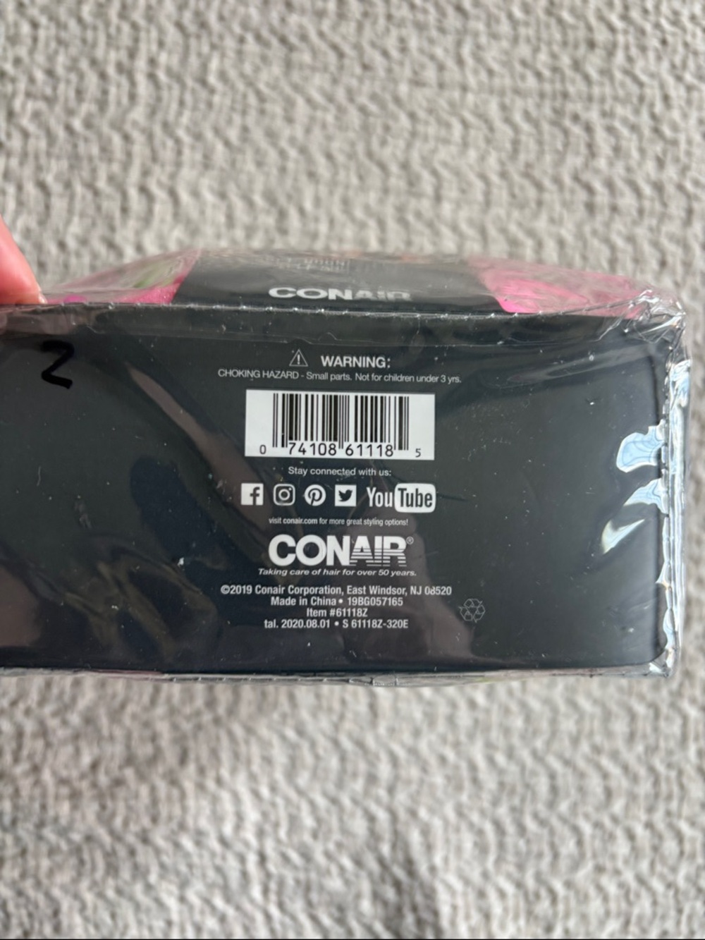 Conair 48pc Foam Curlers - Pink, Lime, Yellow - Picture 2 of 4